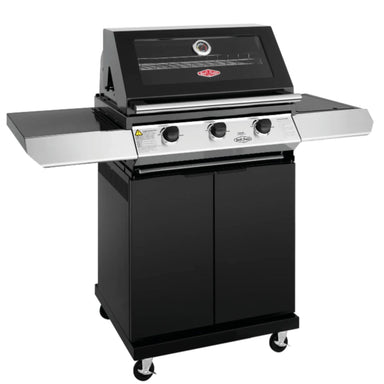 BeefEater 1200E Series 3 Burner BBQ With Side Burner and Trolley