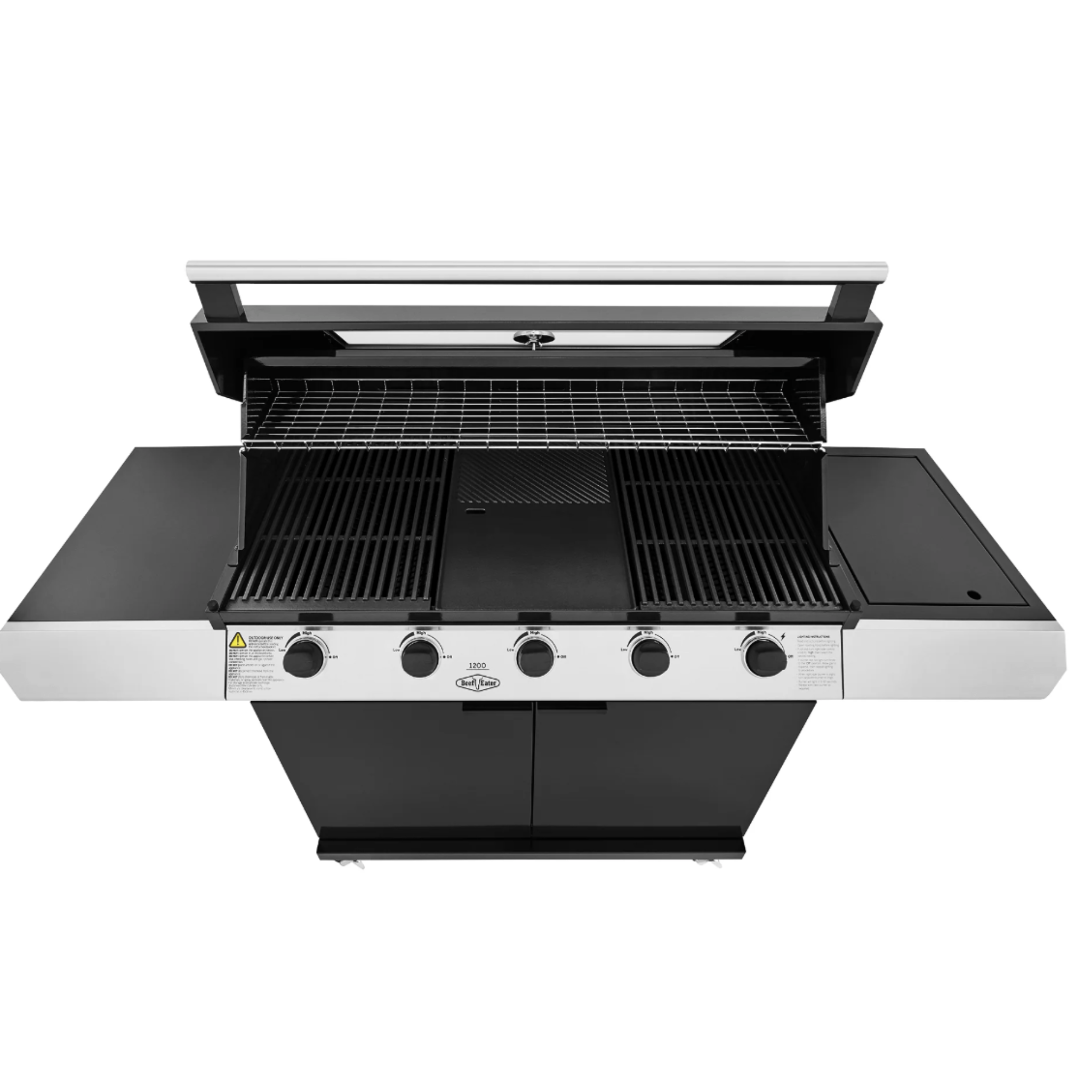 BeefEater 1200E Series 5 Burner BBQ With Side Burner and Trolley