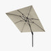 Glow Challenger T2 3m Square Champagne Free Arm Parasol