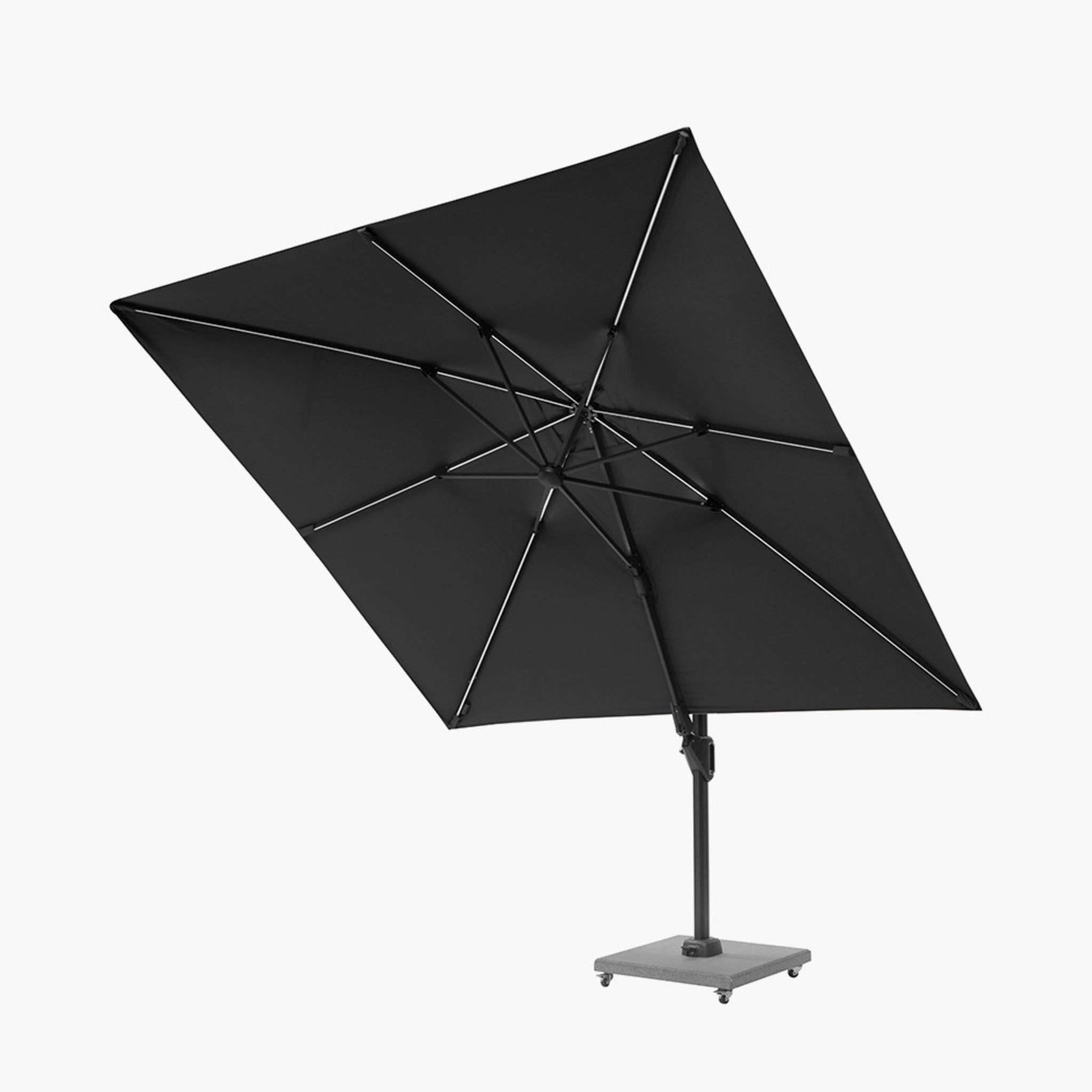 Glow Challenger T2 3m Square Anthracite Parasol