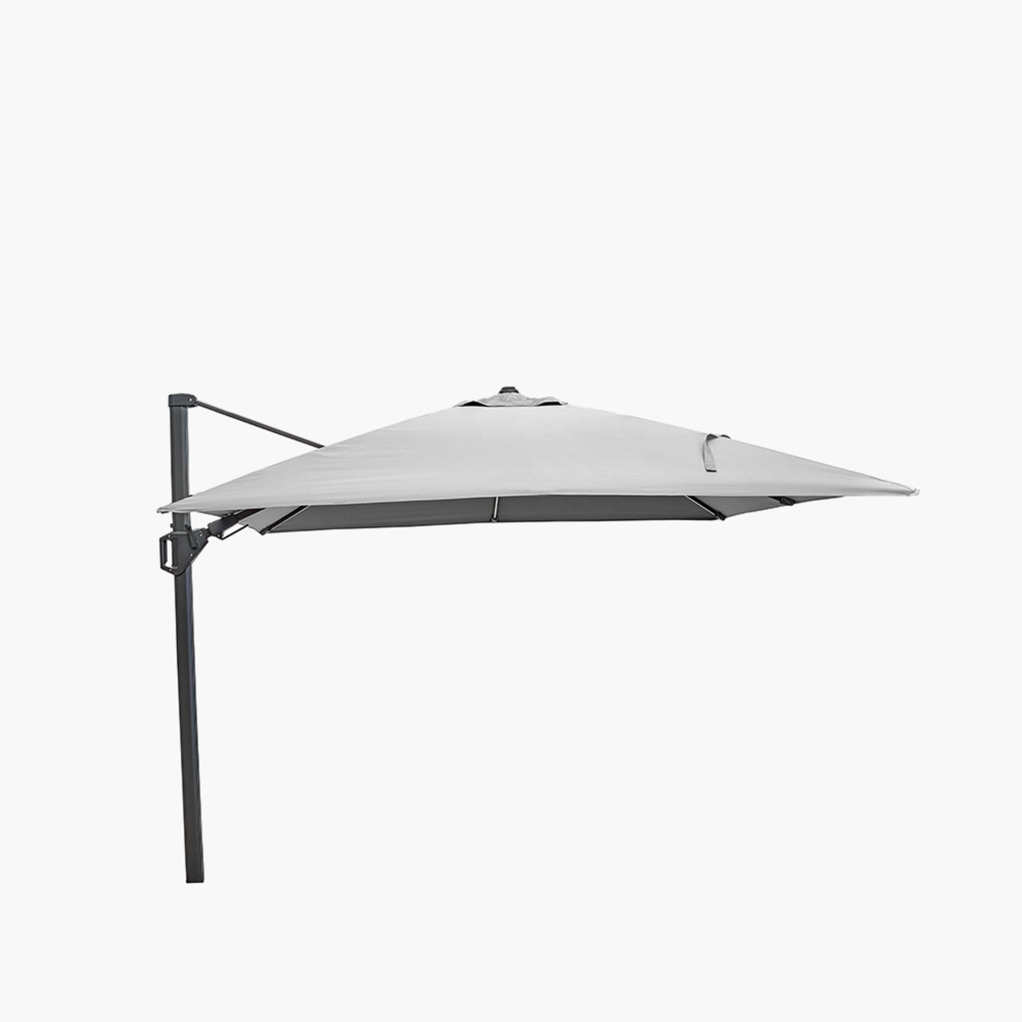 Glow Challenger T2 3m Square Luna Grey Parasol