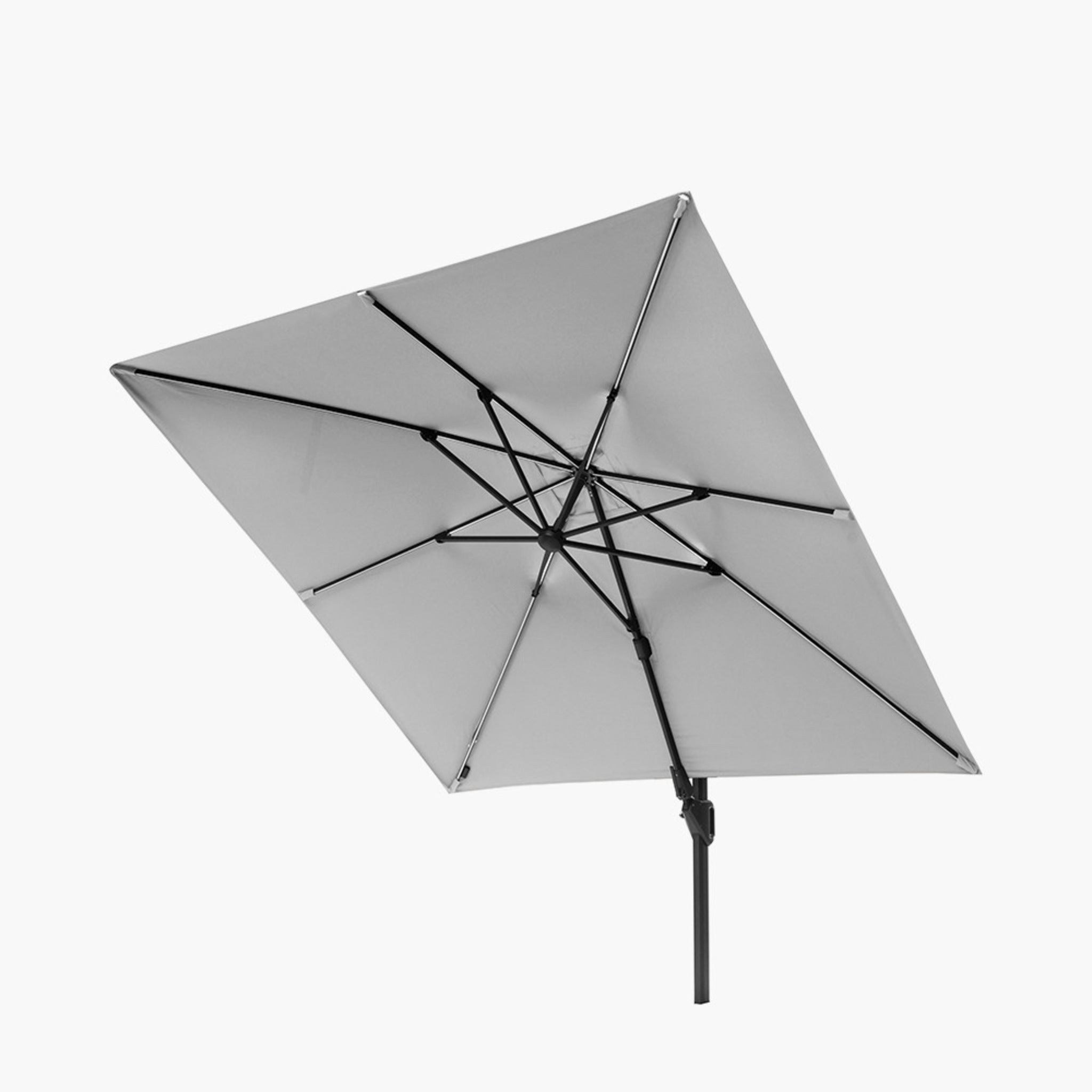 Glow Challenger T2 3m Square Luna Grey Parasol