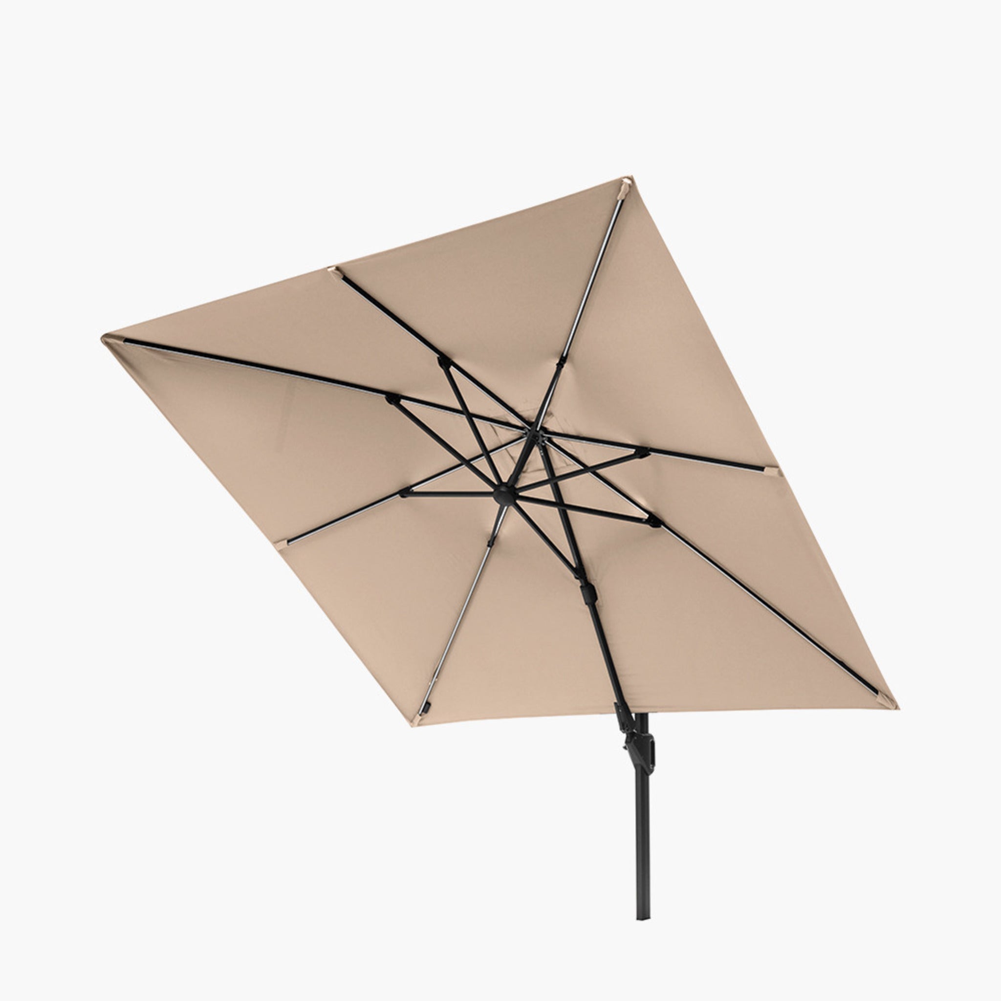 Glow Challenger T2 3m Square Taupe Parasol