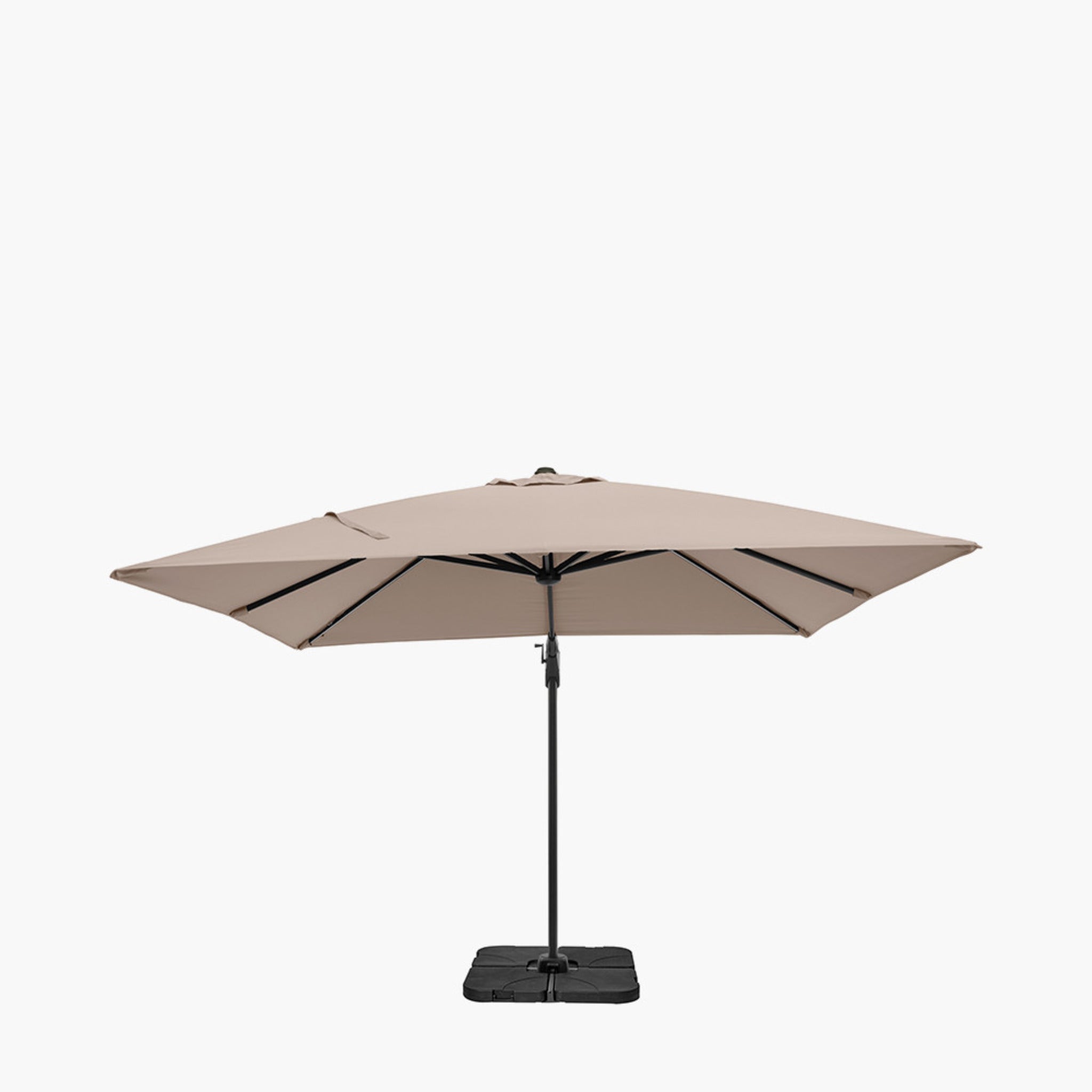 Glow Challenger T2 3m Square Taupe Parasol