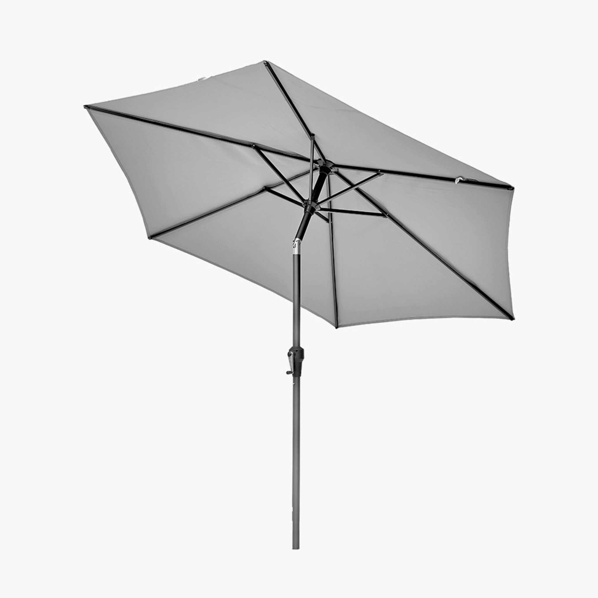 5m Round Luna Grey Parasol