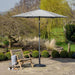 5m Round Luna Grey Parasol