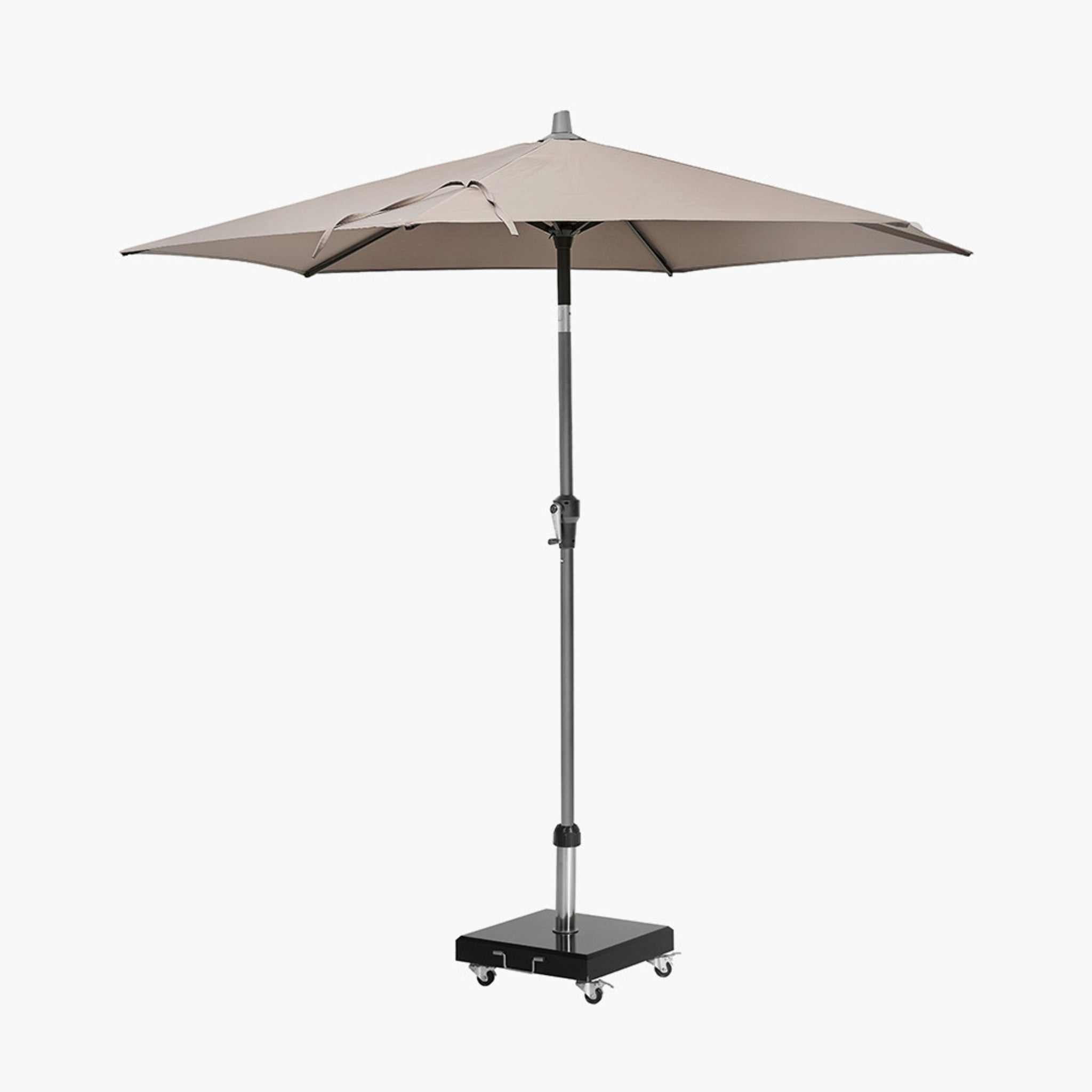 5m Round Taupe Parasol