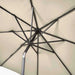 Riva 3m Round Champagne Parasol