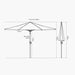 Riva 3m Round Anthracite Parasol