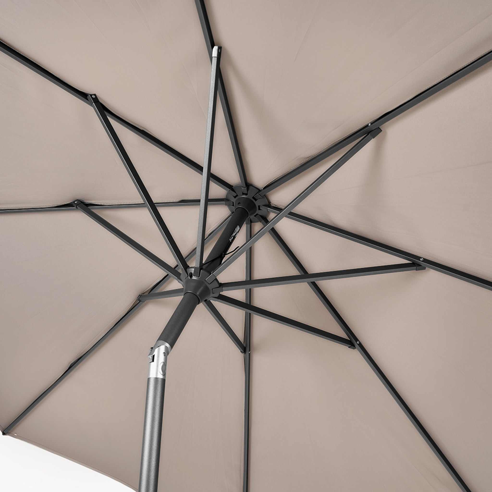 Riva 3m Round Taupe Parasol