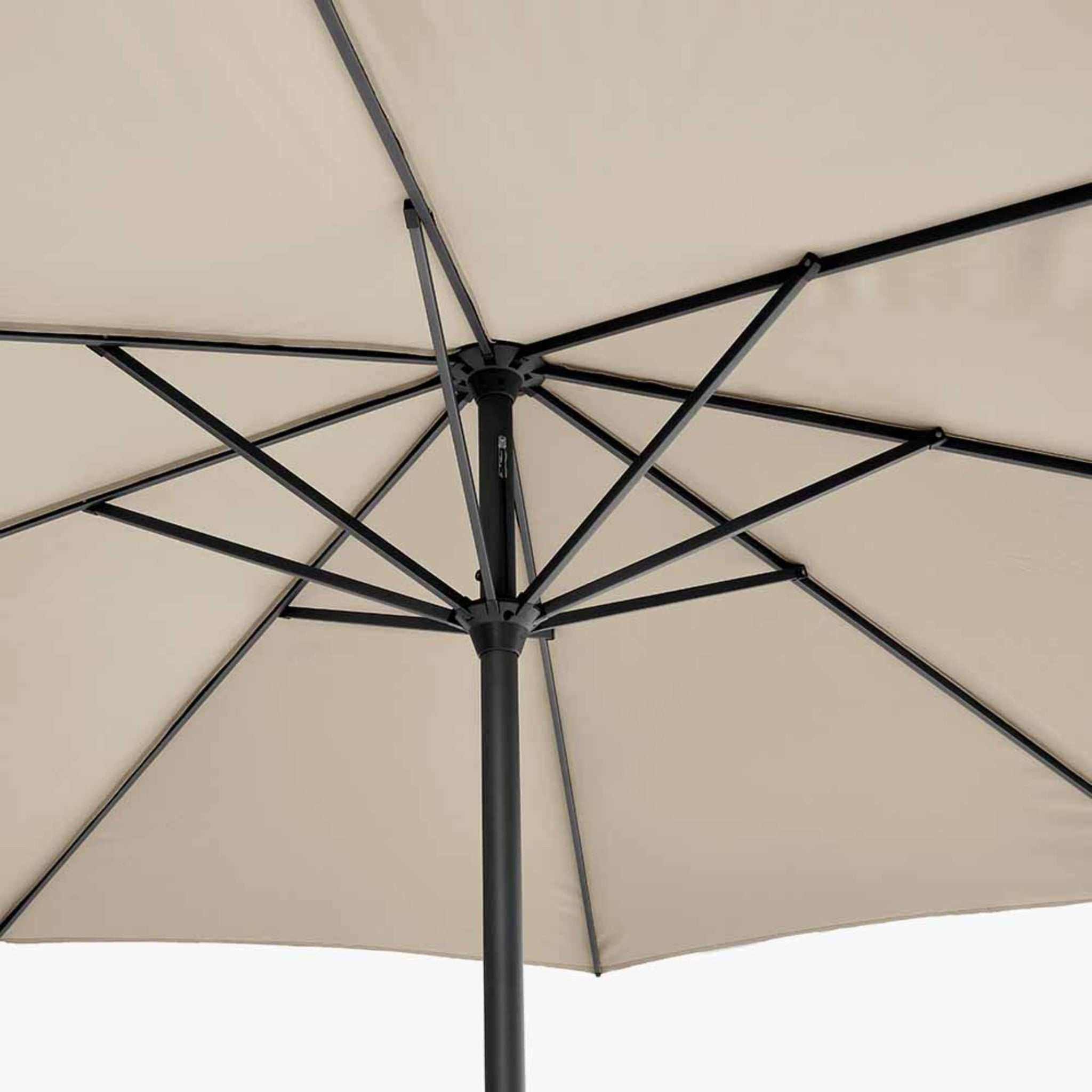 5m Round Champagne Parasol