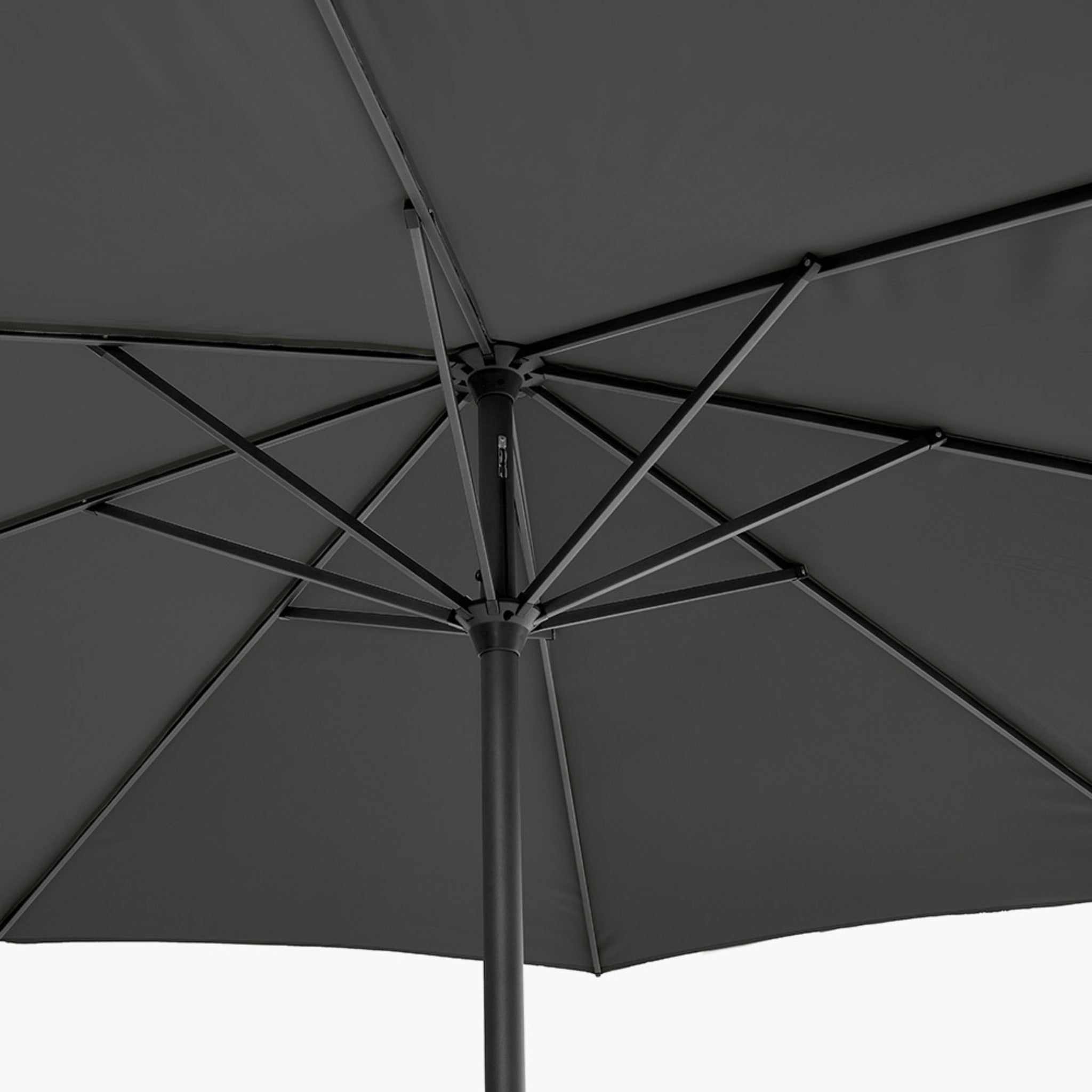 5m Round Anthracite Parasol