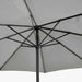 5m Round Luna Grey Parasol