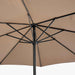 5m Round Taupe Parasol