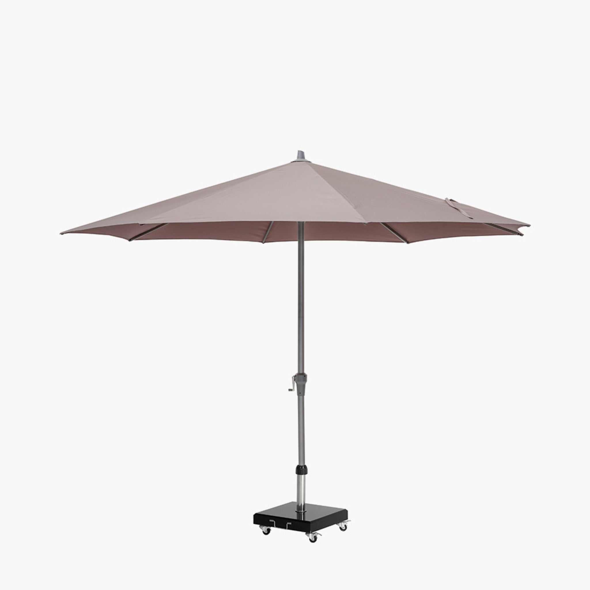 5m Round Taupe Parasol