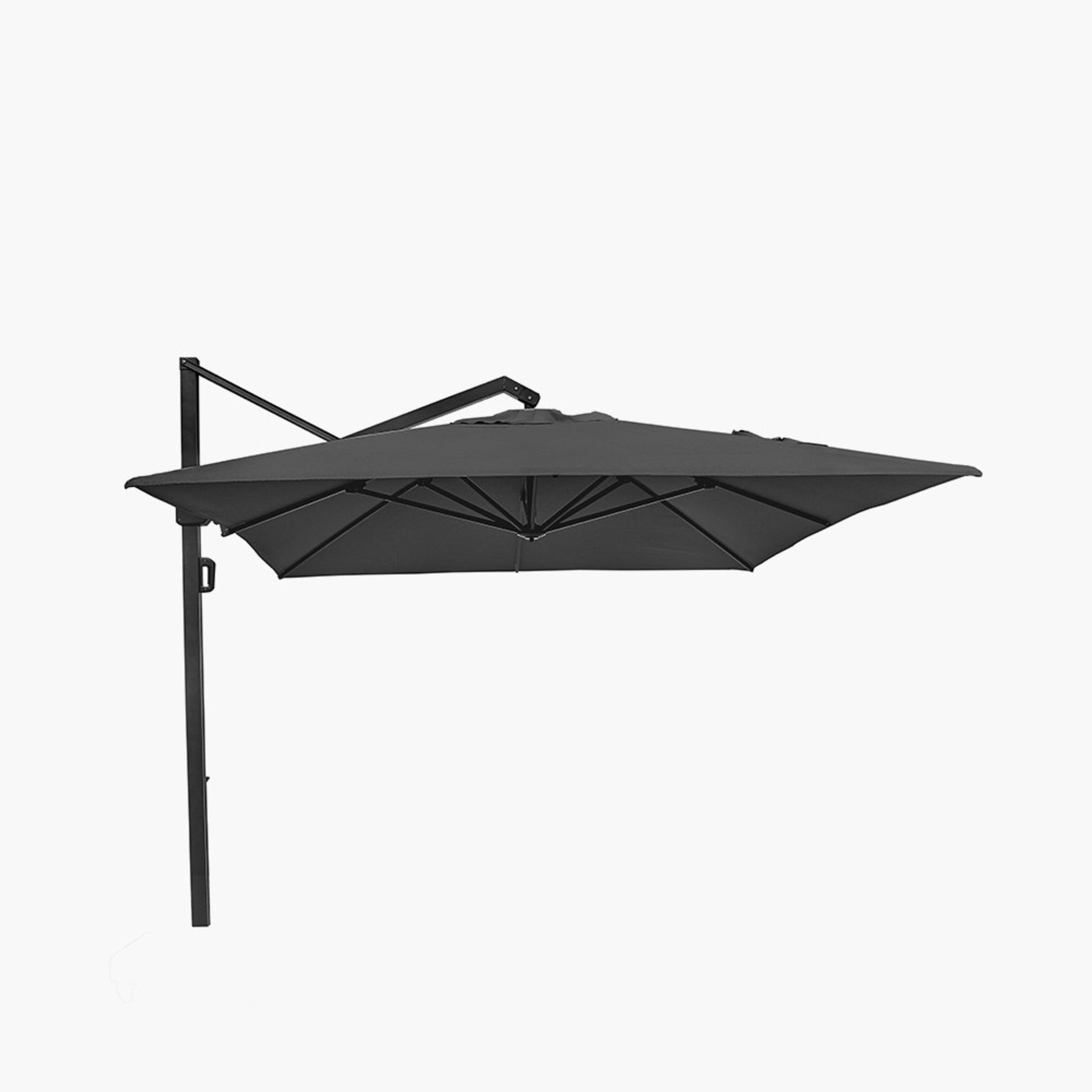 Icon Premium 4mx3m Oblong Faded Black Parasol