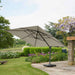 Challenger T2 3m Square Champagne Free Arm Parasol