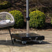 Rome Polished Black Granite 60KG Wheeled Parasol Base