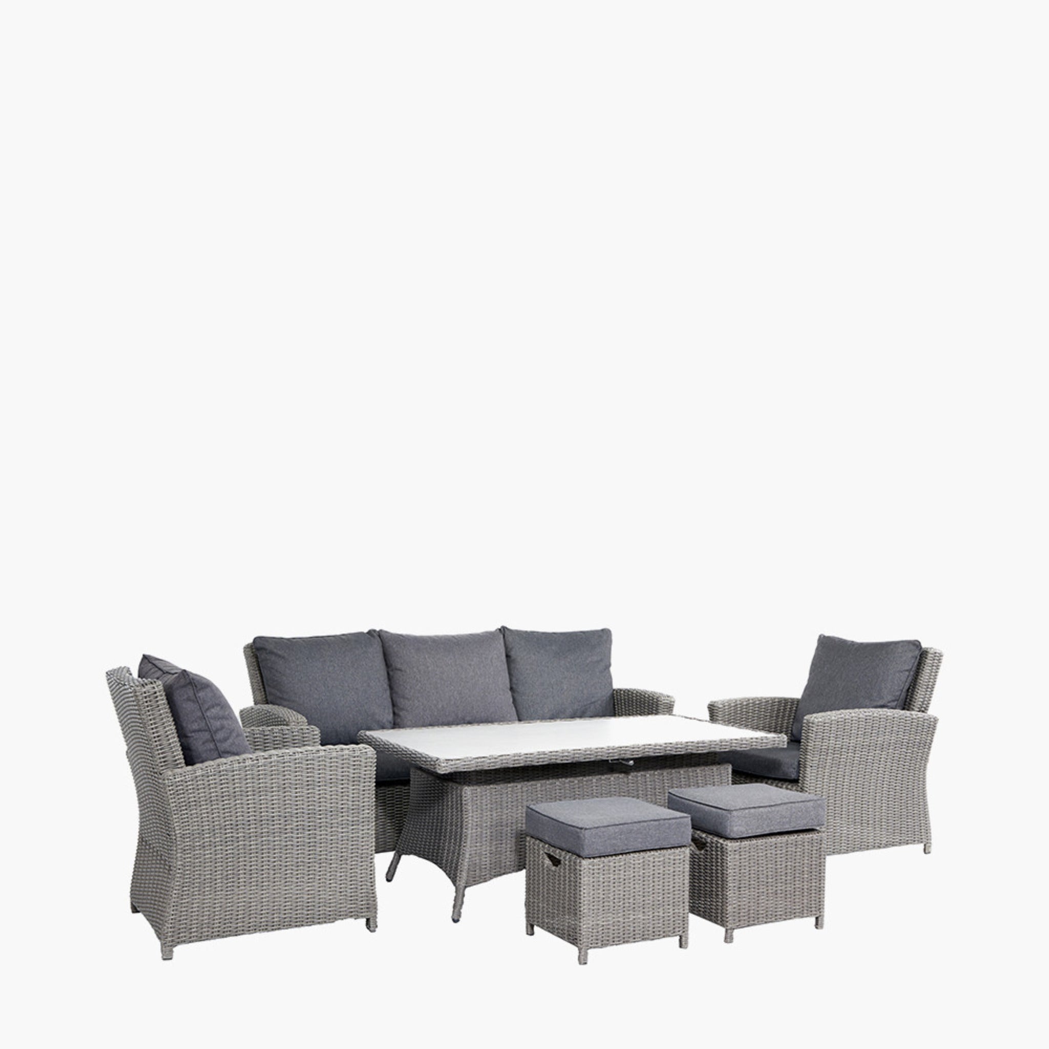 Slate Grey Barbados 3 Seater Lounge Set