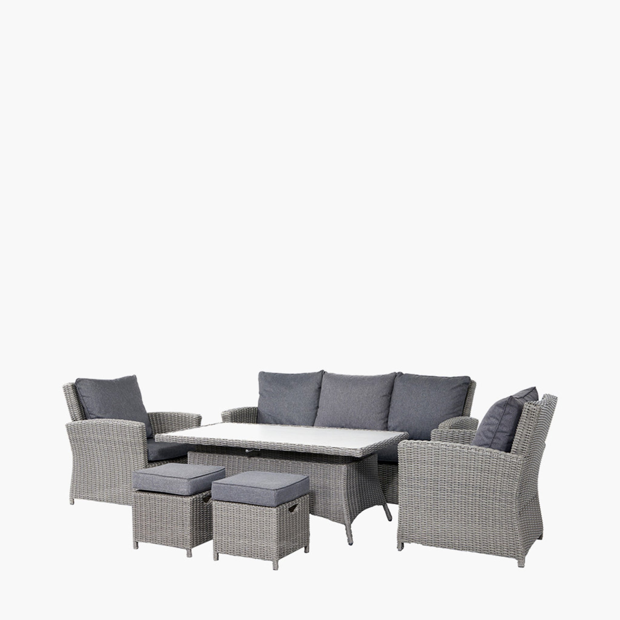 Slate Grey Barbados 3 Seater Lounge Set