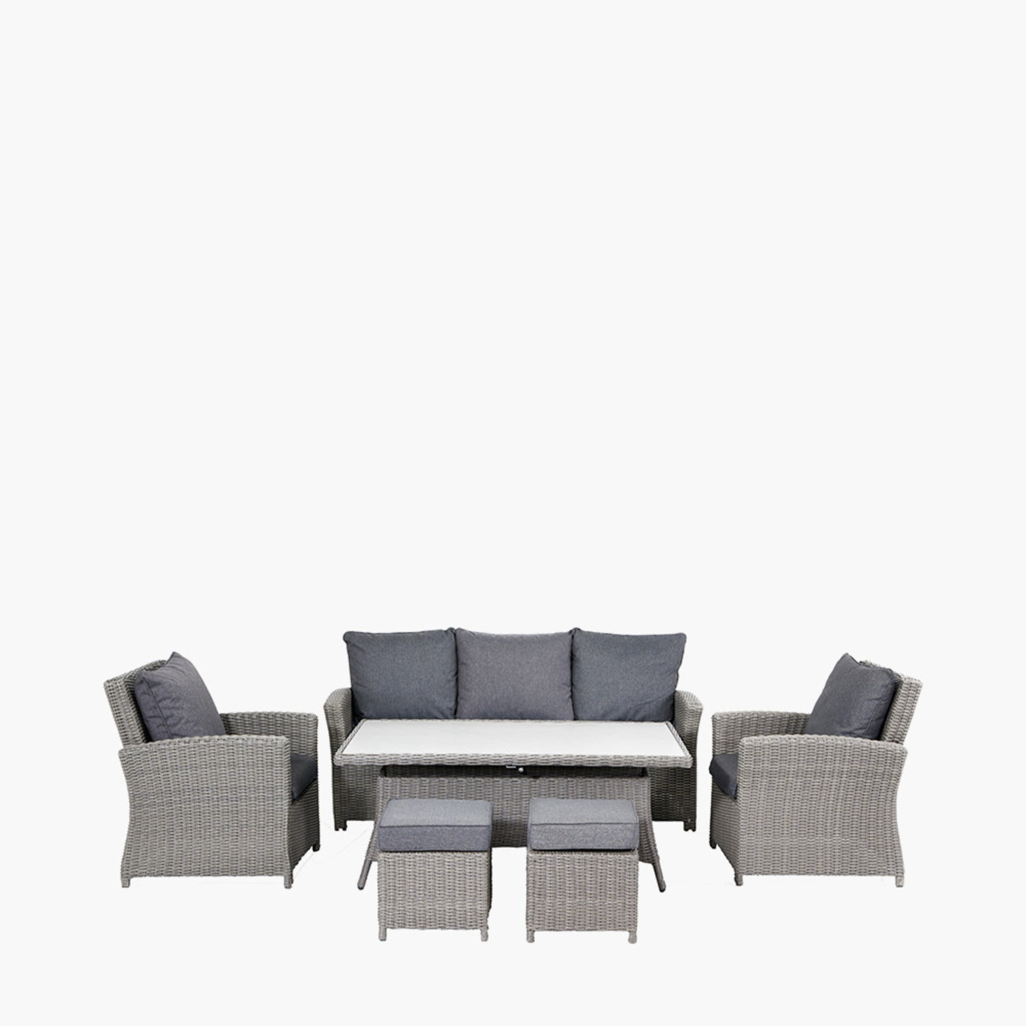 Slate Grey Barbados 3 Seater Lounge Set