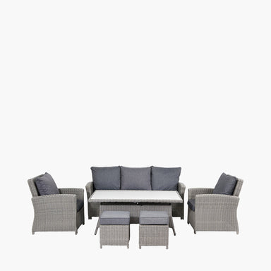 Slate Grey Barbados 3 Seater Lounge Set