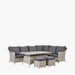 Stone Grey Antigua Corner Set with Ceramic Top