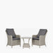 Stone Grey Antigua Bistro Set with Ceramic Top