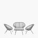 Grey PU Rio 4 Piece Seating Set