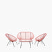 Pink PU Rio 4 Piece Seating Set