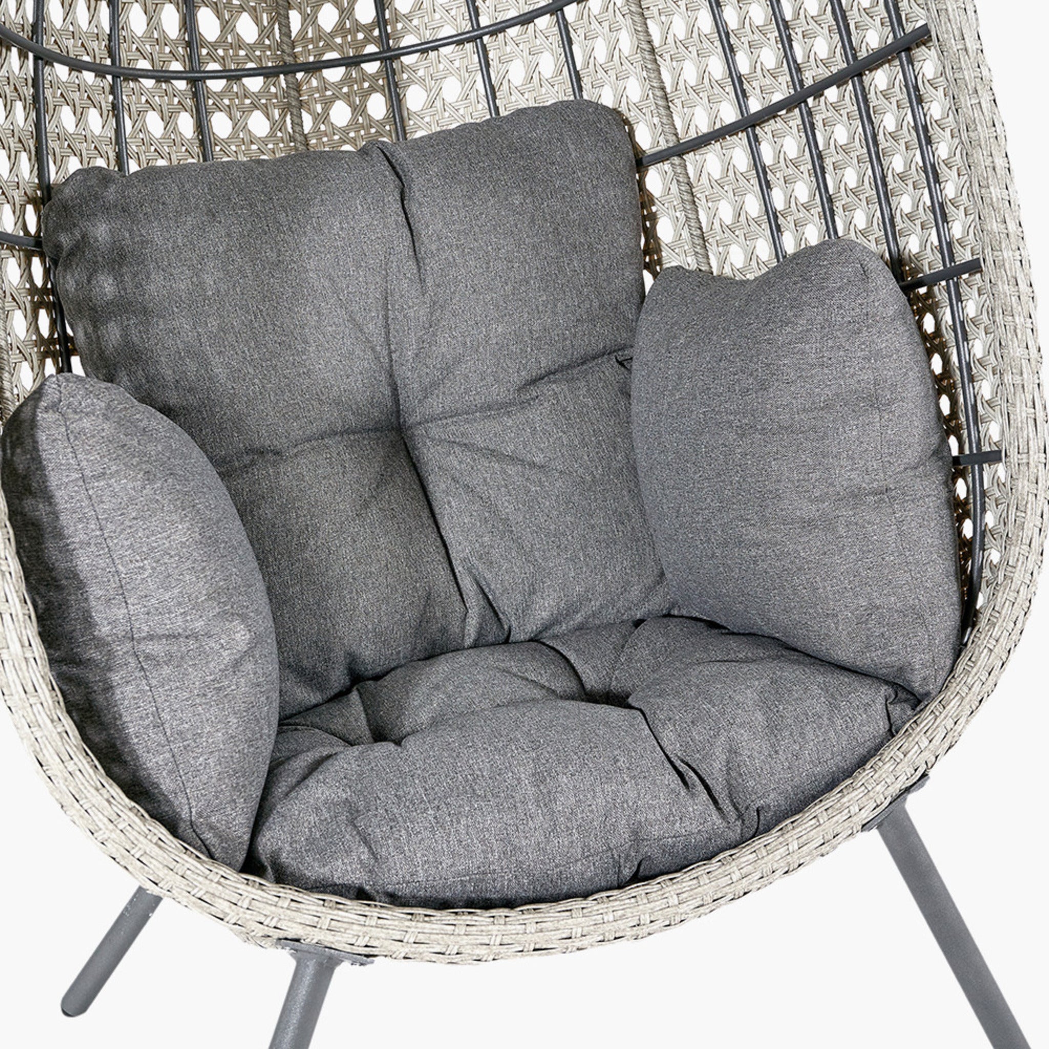 Stone Grey St Kitts Single Nest Chair