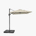 2m Oblong Champagne Free Arm Parasol