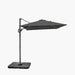 2m Oblong Anthracite Parasol