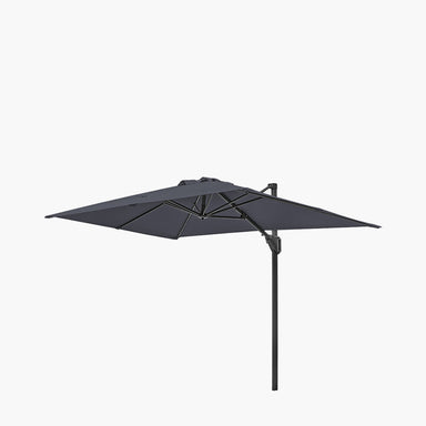 2m Oblong Anthracite Parasol