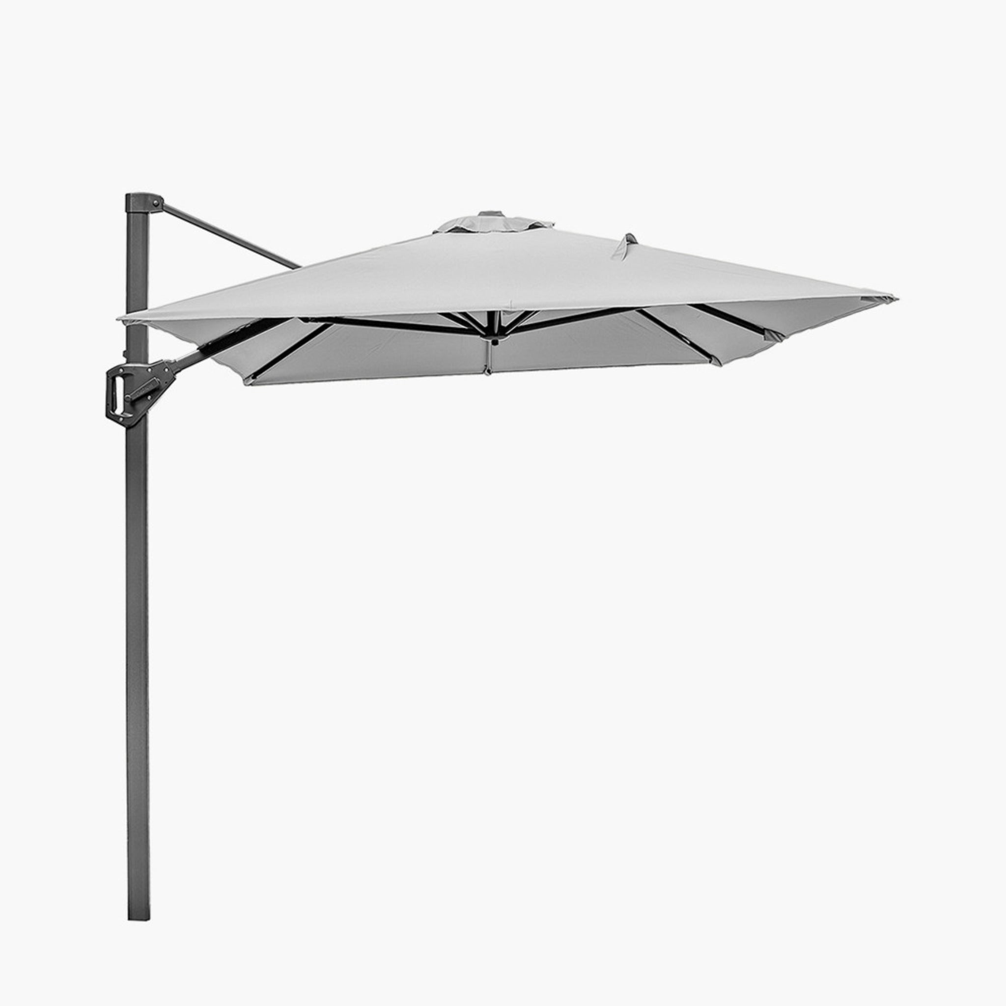 2m Oblong Luna Grey Parasol