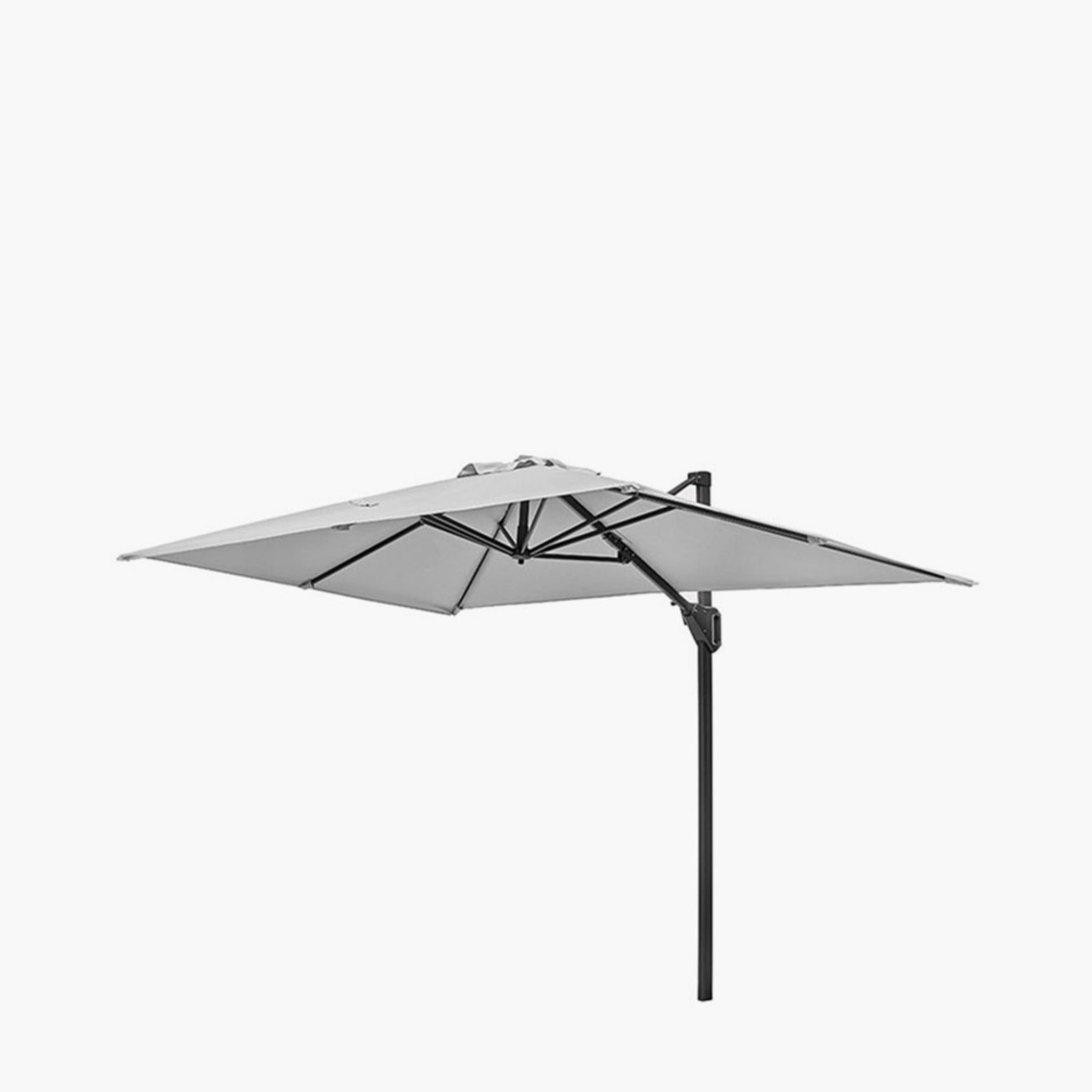 2m Oblong Luna Grey Parasol