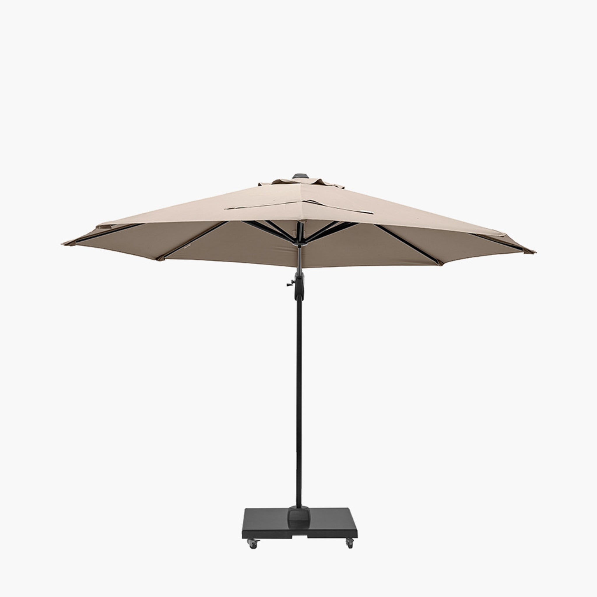 Voyager T1 3m Round Taupe Parasol