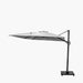 6m Oblong Luna Grey Parasol