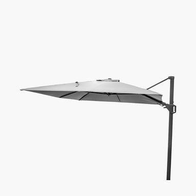 6m Oblong Luna Grey Parasol