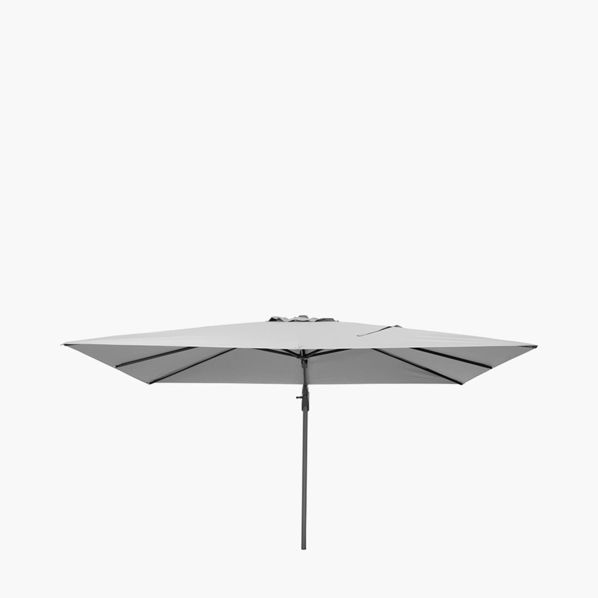 6m Oblong Luna Grey Parasol