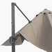 6m Oblong Taupe Parasol