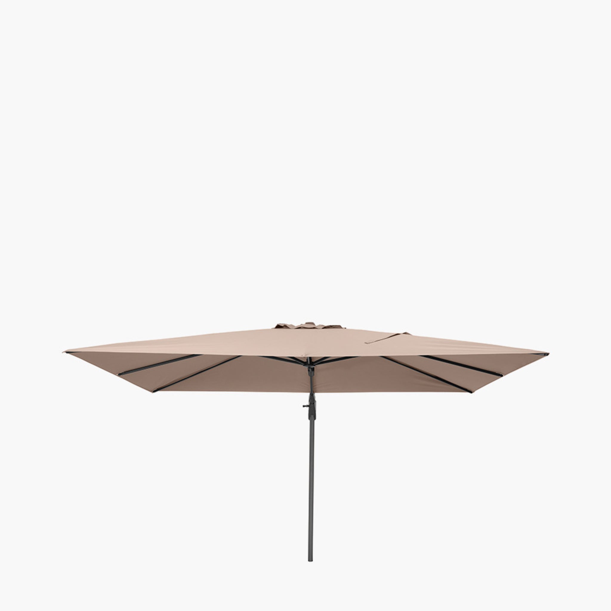 6m Oblong Taupe Parasol