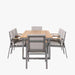 Stockholm Anthracite 6 Seater Dining Set