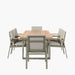 Stockholm Limestone 6 Seater Dining Set