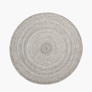 Indoor Outdoor Recycled PET Yarn Warm Grey Tweed Design Rug