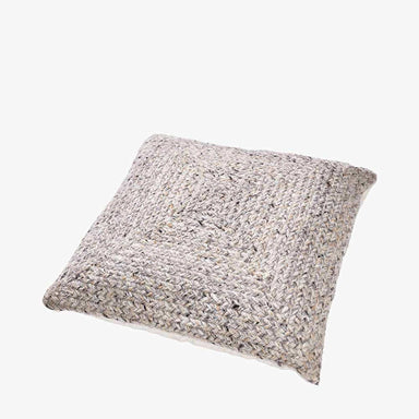 Indoor Outdoor Polyester Warm Grey Tweed Design Scatter Cushion