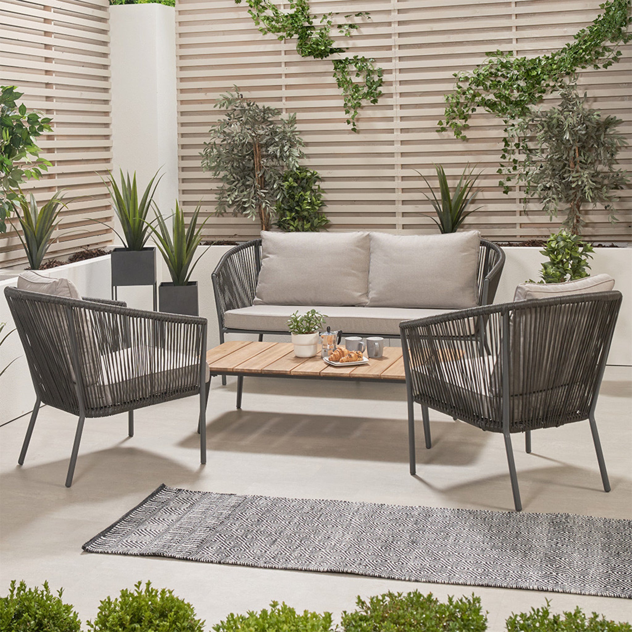 Reims Lounge Set Grey