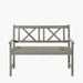 Cambridge Antique Grey 2 Seater Acacia Wood Bench