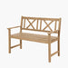 Cambridge Light Teak 2 Seater Acacia Wood Bench