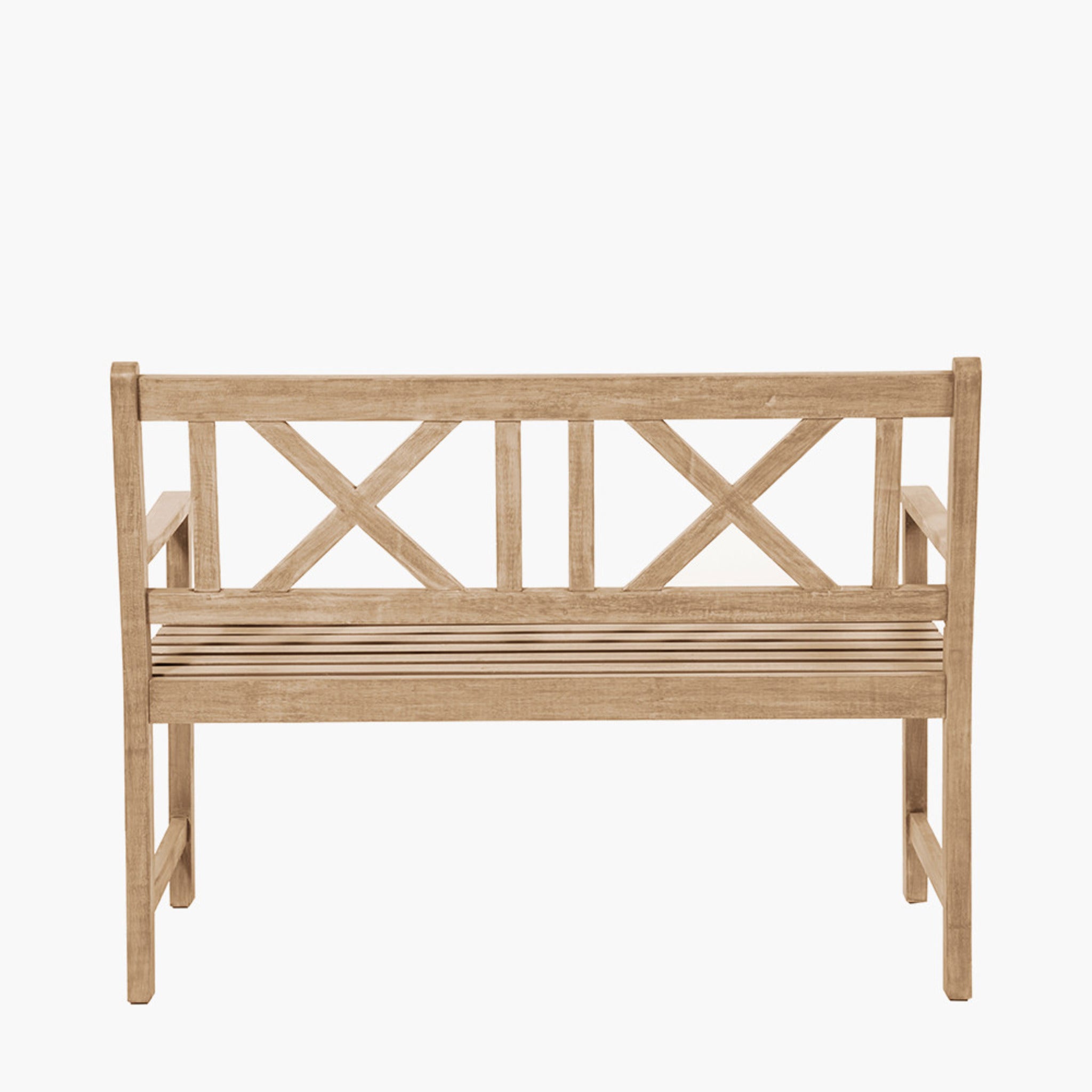 Cambridge Light Teak 2 Seater Acacia Wood Bench